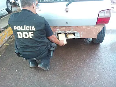 Homem é preso na fronteira com 30 tabletes de pasta base de Cocaína