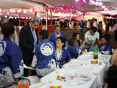 Governador marca presença na abertura oficial do Bon Odori na Capital
