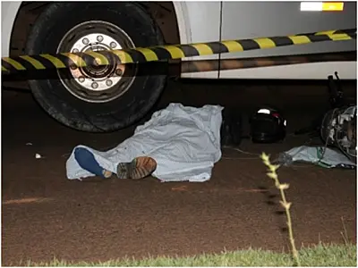 Motociclista morre atropelado por ônibus em Chapadão do Sul