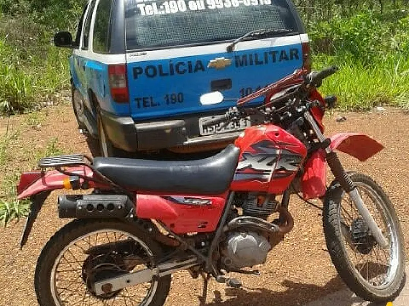 PM recupera na MS-215 motocicleta furtada em Pedro Gomes