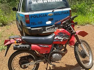 PM recupera na MS-215 motocicleta furtada em Pedro Gomes
