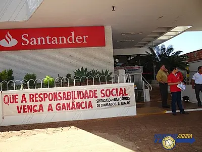 Santander de Dourados volta a funcionar após dois dias de paralisação