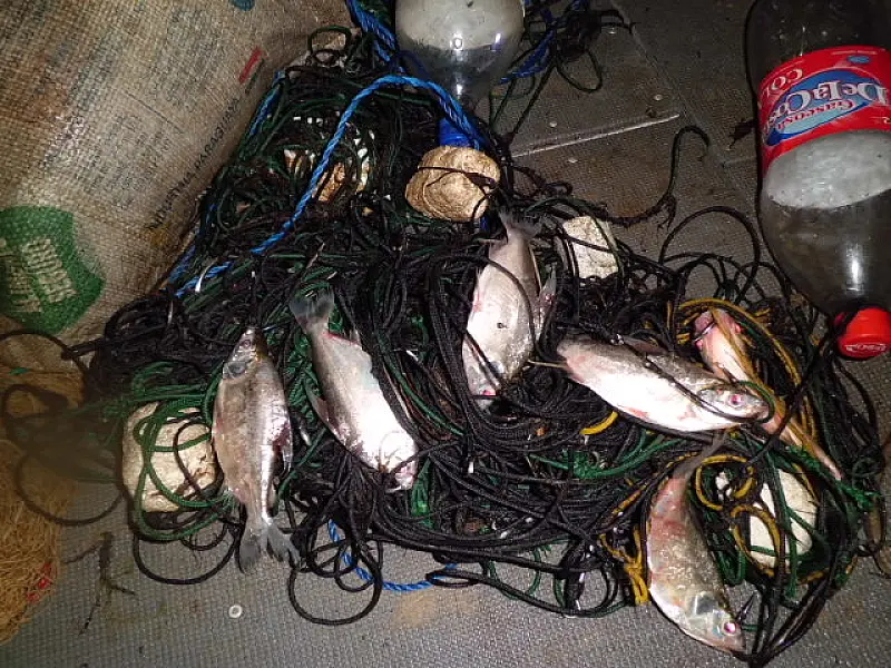 Paraguaios são presos com 30 kg de pescado e arma no Rio Paraguai
