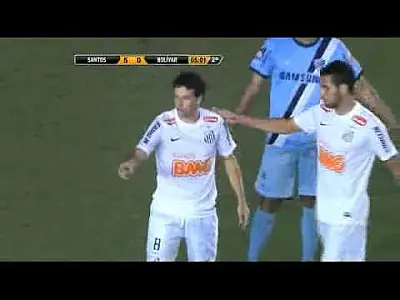 Santos 8x0 Bolivar "Show de Neymar" Copa Libertadores 2012