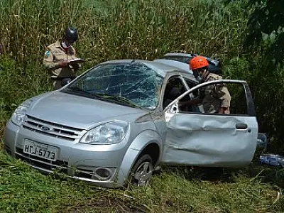 Idoso fica ferido em capotamento na BR-163 nessa quarta-feira
