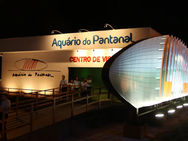Estande do Aquário do Pantanal já está aberto para visita