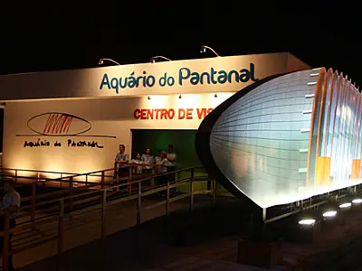 Estande do Aquário do Pantanal já está aberto para visita