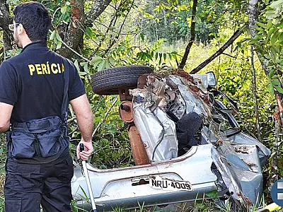 Animal atravessa pista, provoca grave acidente e motorista morre na MS-162