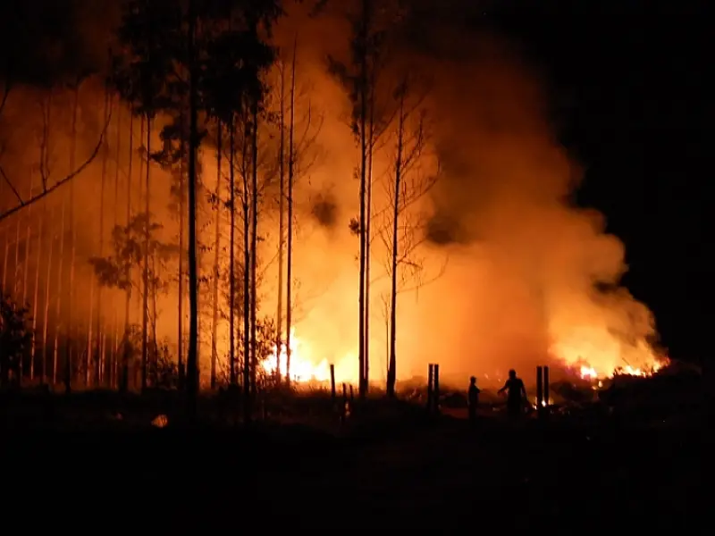 Incêndio de grande proporção atinge o lixão de Batayporã
