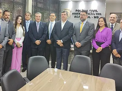 Deputados representam a ALEMS em posse do Conselho Superior da Polícia Civil

