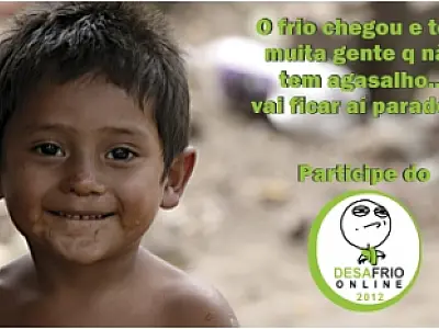 Grupos do Facebook se unem para arrecadar agasalhos a campanha "Desafrio Online 2012"