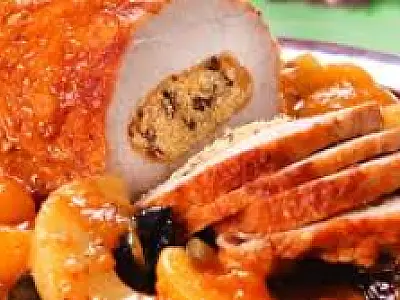 Receita: Lombo Recheado com Farofa Doce