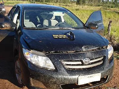 DOF apreende arma e carro roubado na rodovia próximo a Ponta Porã