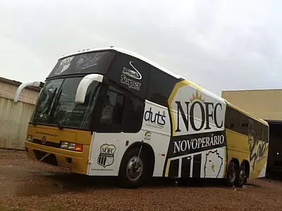 Novoperário estreia novo ônibus em partida contra o Costa Rica