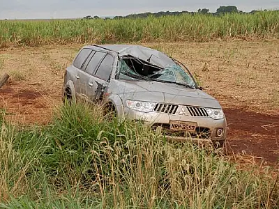 Irmã do deputado Reinaldo Azambuja capota carro próximo a Maracaju