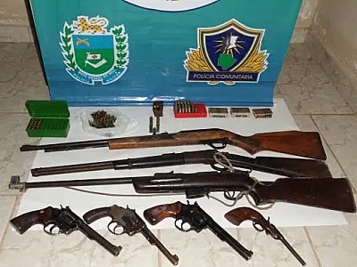 PMA apreende armas de caça em propriedade rural no Pantanal