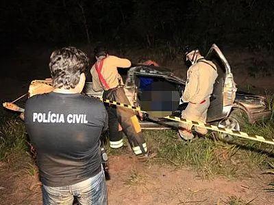 Um morre e outro fica ferido em capotamento em Coxim