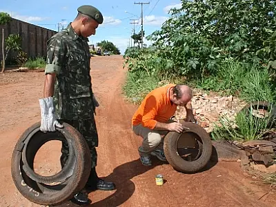 Ação de combate à dengue recolhe mais de 25 mil pneus