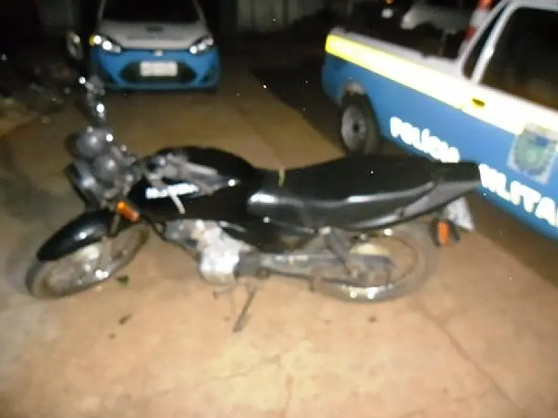 Motocicleta furtada é recuperada pela PM de Nova Andradina