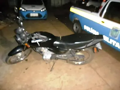 Motocicleta furtada é recuperada pela PM de Nova Andradina
