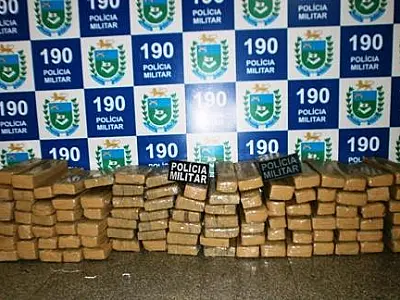 PM apreende mais de 52t de drogas em nove meses, somente no interior