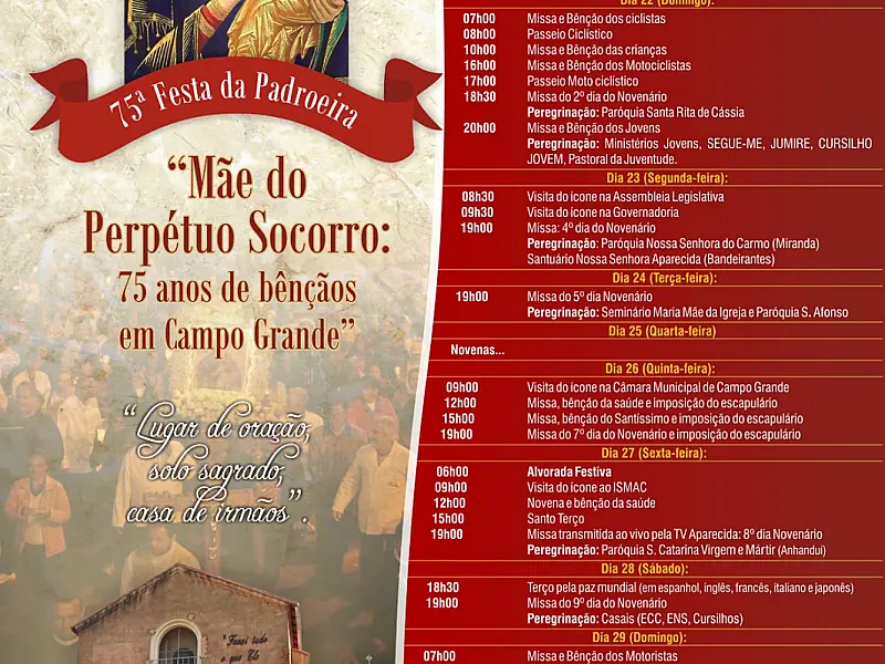 Benção dos carros e procissão encerram “75ª Festa da Padroeira”