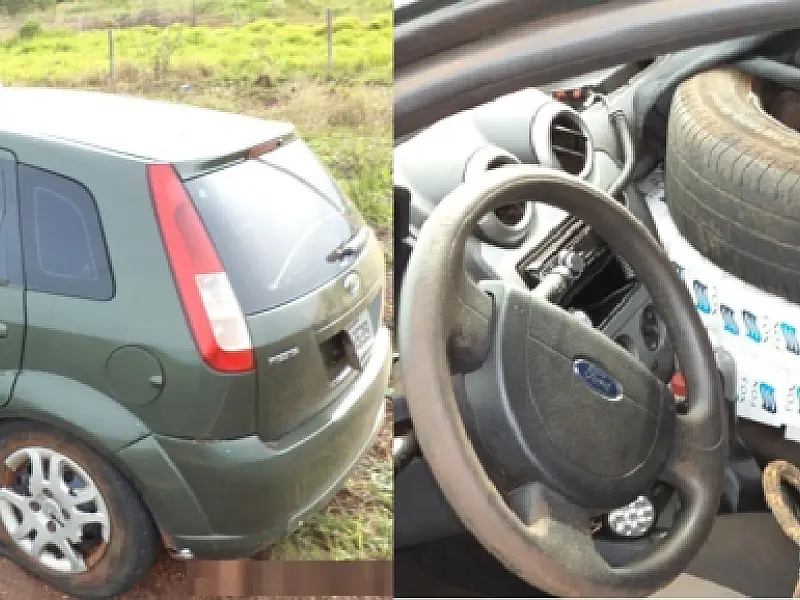 Polícia Militar Rodoviária apreende carro abarrotado de cigarros