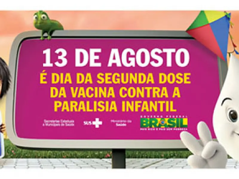 Vacinação contra pólio e sarampo acontece neste sábado