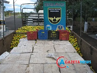 PRE apreende maconha em carga de laranja em Amambai