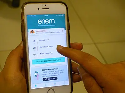 Estudantes já podem baixar o aplicativo do Enem