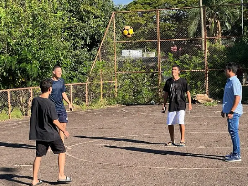 PREFEITURA ASSINA ORDEM DE SERVIÇO PARA REFORMA DA QUADRA POLIESPORTIVA DO COOPHAFÉ
