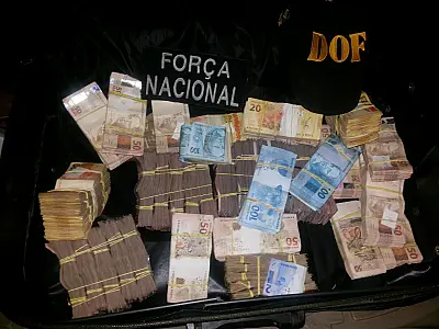 DOF e Força Nacional apreendem R$ 288 mil não declarados