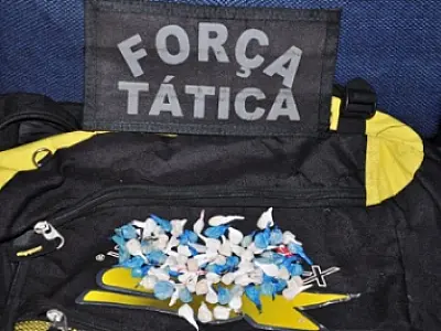 Força Tática apreende adolescente com 78 papelotes de cocaina em Fátima do Sul