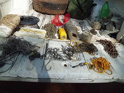 PMA apreende diversos petrechos ilegais e pescador é multado em R$ 1.000,00