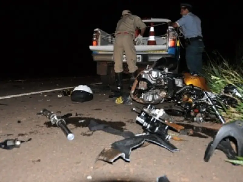 Jovem morre em acidente de moto na MS-134