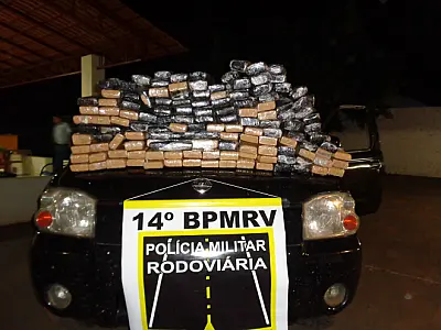 PMR apreende maconha e prende homem em Brasilândia
