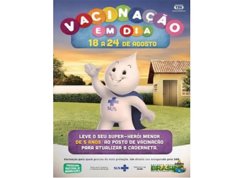 Campanha Nacional de Multivacinação infantil começa neste sábado