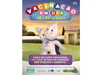Campanha Nacional de Multivacinação infantil começa neste sábado