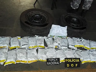 DOF e FN apreendem inseticida e fungicida em veículo