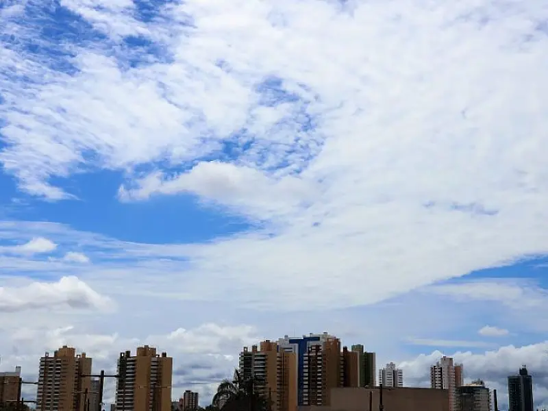 Sol e variação de nebulosidade são esperados em MS nesta terça-feira