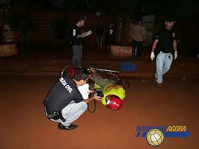 Idoso morre apos cair de moto em bairro de Dourados