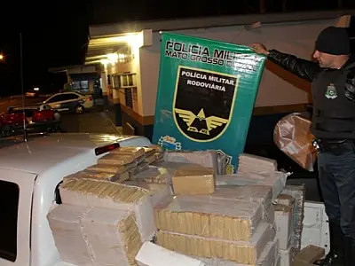 Cerca de meia tonelada de maconha é apreendida por PMR em Nova Andradina