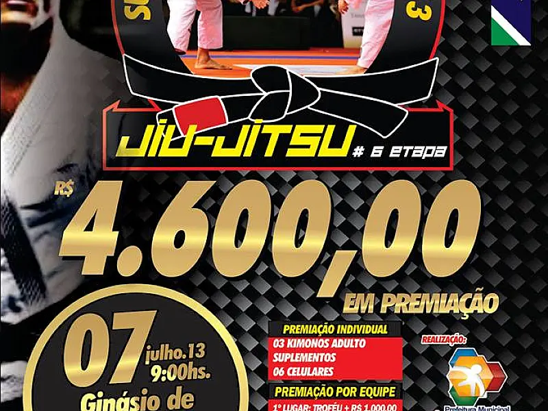 Fátima do Sul recebe neste domingo a sexta etapa do Tour MS de Jiu-Jitsu