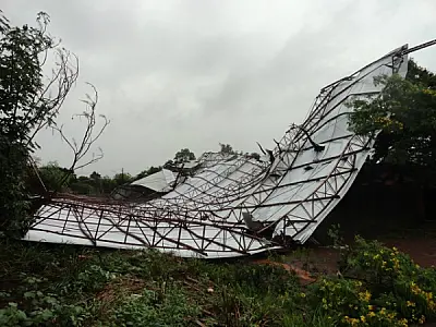 Temporal causa destruição em bairros de Dourados