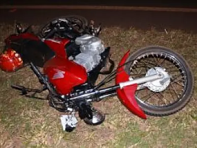 Acidente gravíssimo mata motociclista na MS-141 na noite desse domingo