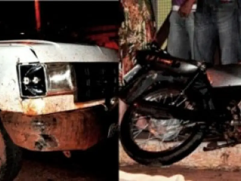 Dupla de moto colide contra caminhonete em Nova Andradina