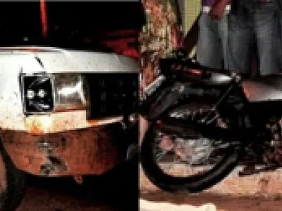 Dupla de moto colide contra caminhonete em Nova Andradina