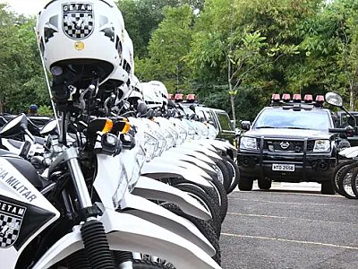 Polícia de MS recebe carros, motos e armas nesta sexta