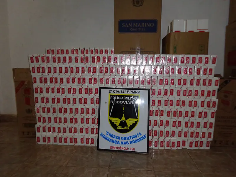 PMR de Três Lagoas apreende 750 pacotes de cigarro