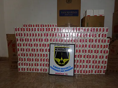 PMR de Três Lagoas apreende 750 pacotes de cigarro